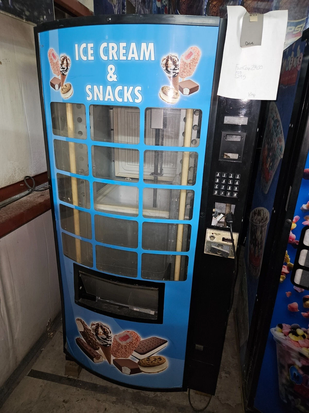 Fastcorp Z-400 Frozen Ice Cream Vending Machine As-Is Or Reconditioned MDB - Image 8