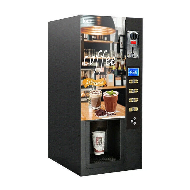 NEW Smart Commercial Fully Automatic Self-Coin 3 Instant Coffee Vending Machine