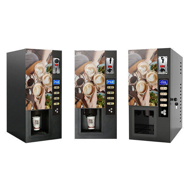 NEW Smart Commercial Fully Automatic Self-Coin 3 Instant Coffee Vending Machine - Image 4