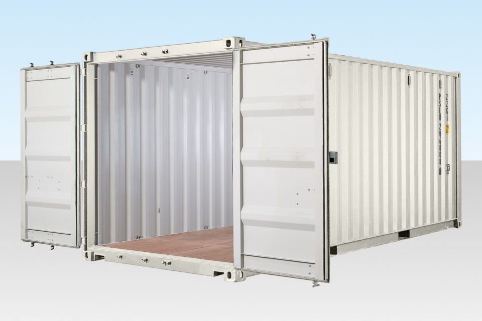 20FT SHIPPING CONTAINER (ONE TRIP) WHITE (RAL 9003) - Image 2