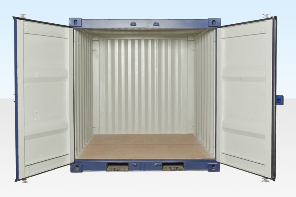 8FT SHIPPING CONTAINER (ONE TRIP) BLUE (RAL 5013) - Image 2