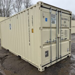 20ft New Shipping Container – Wind & Watertight – Beige – Unit TGSU245556-6