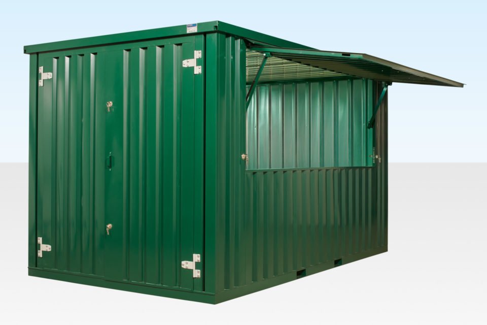 3M XL FLAT PACK KIOSK (RAL6005) – GREEN - Image 3