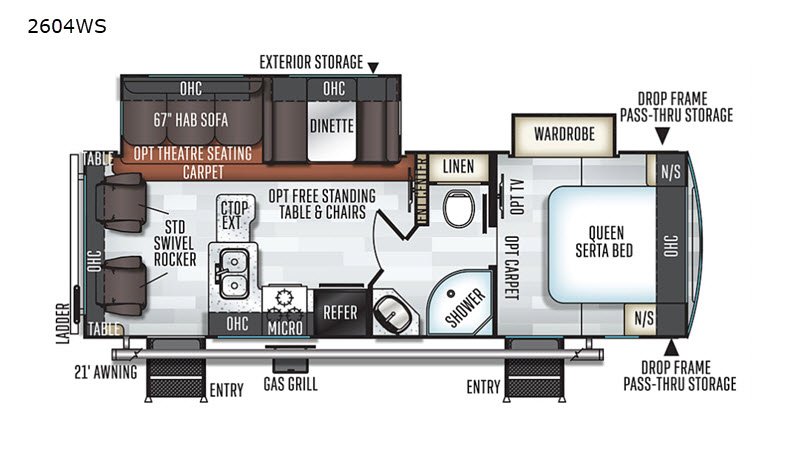 Used 2019 Forest River RV Rockwood Ultra Lite 2604WS - Image 2