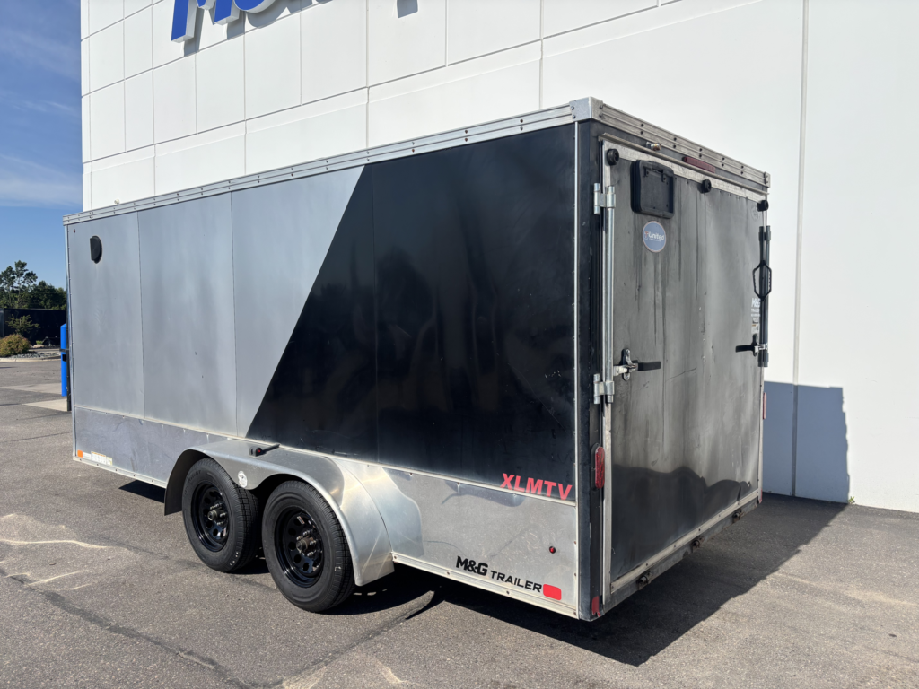 2016 UNITED 7X16 ENCLOSED CARGO TRAILER 7K - 6' INTERIOR - SILVER/BLACK