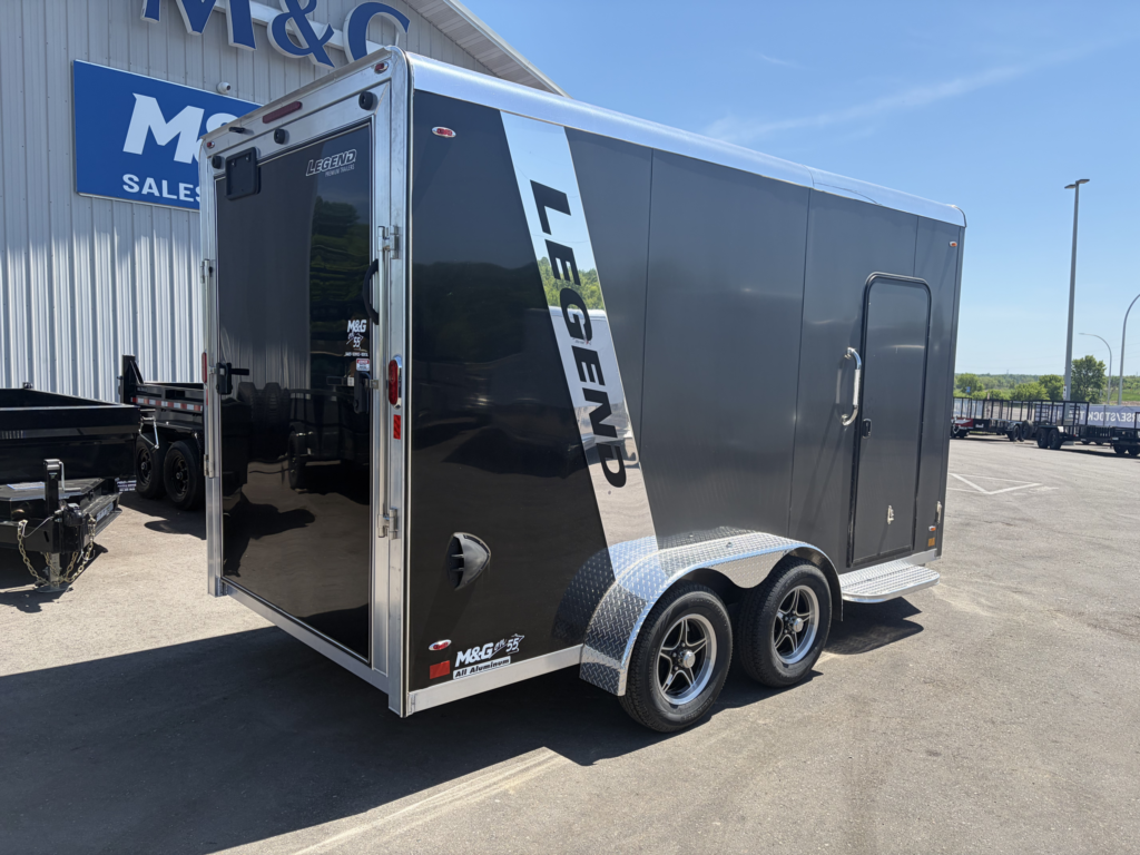 2026 LEGEND TRAILERS 7X14 ALUMINUM ENCLOSED CARGO TRAILER -7'6'' INTERIOR -CHARCOAL/BLACK