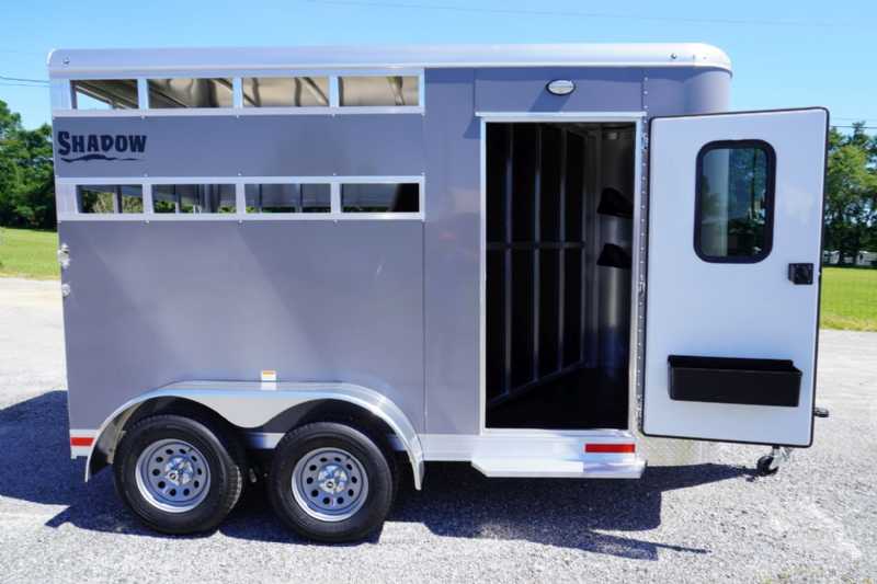 New 2027 Shadow 2HBPSL 2 Horse Trailer with 2' Short Wall