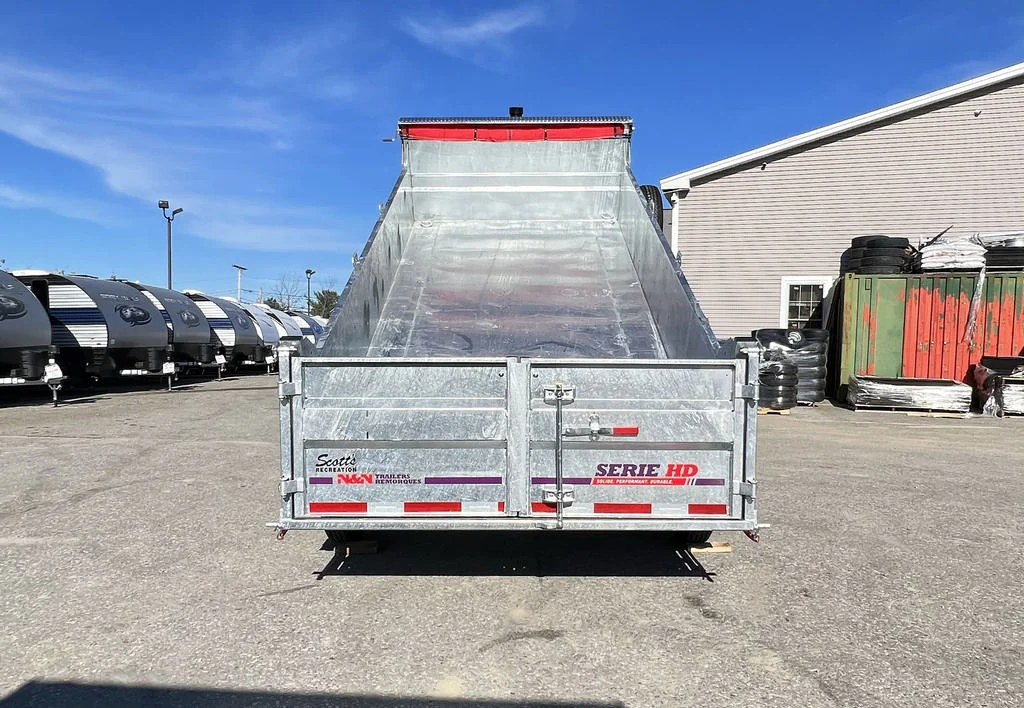 2025 N&N Trailers 7×14 14K Galvanized Hydraulic Dump Trailer - Image 11
