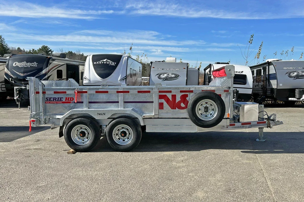 2025 N&N Trailers 7×14 14K Galvanized Hydraulic Dump Trailer - Image 7