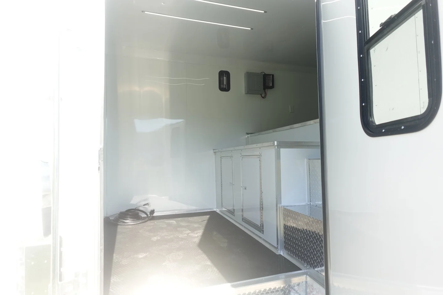 8.5x32 Gooseneck Hybrid Enclosed Trailer with (2) 7K Axles and 50 AMP Electrical Package - Image 2