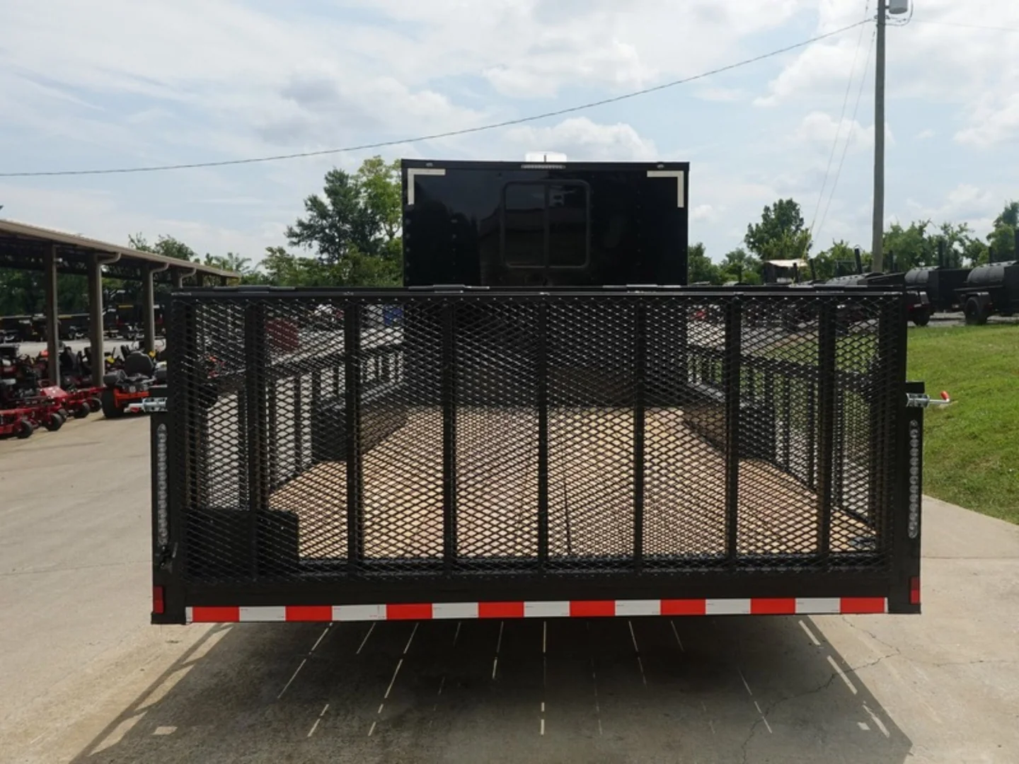 8.5x24 Black W/Black Out Hybrid Enclosed Trailer V-Nose (2) 7,000lb With Rails - Image 24