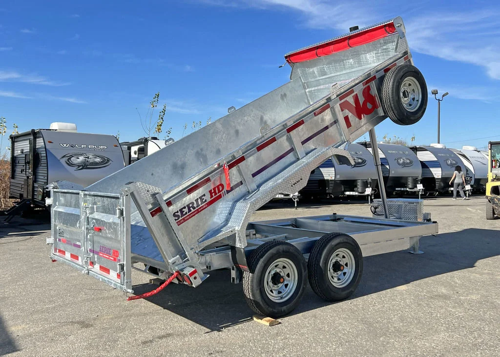 2025 N&N Trailers 7×14 14K Galvanized Hydraulic Dump Trailer
