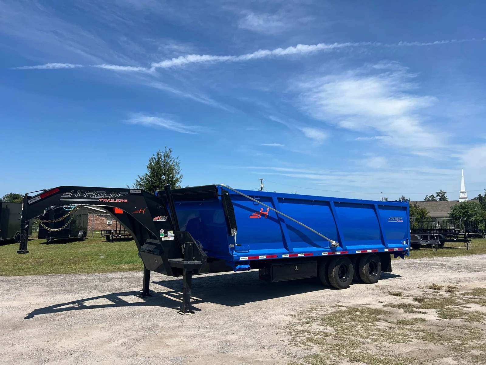 2025 Horizon Trailers HZH 96″x20′ 20k 4′ Sides Gooseneck Dump Trailer