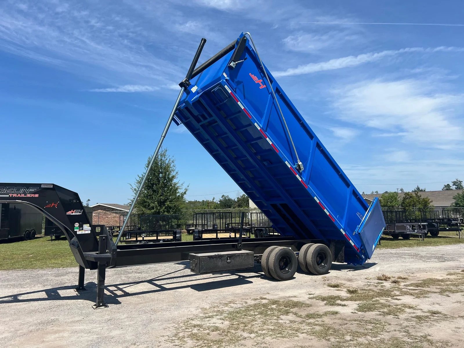 2025 Horizon Trailers HZH 96″x20′ 20k 4′ Sides Gooseneck Dump Trailer - Image 9