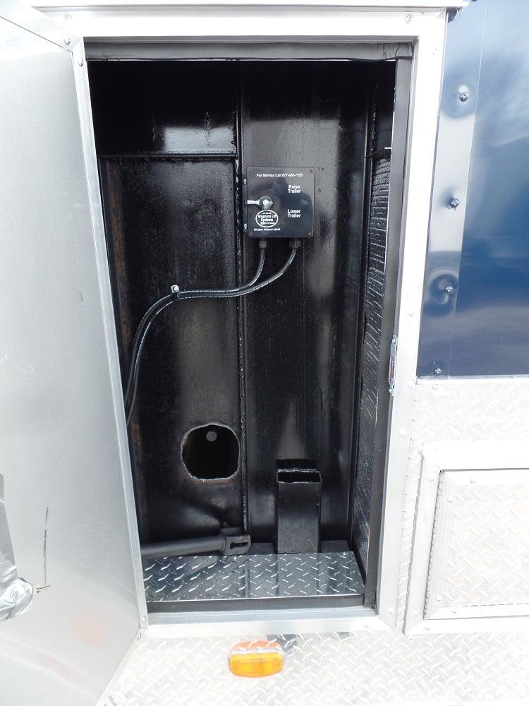 Enclosed Trailer 8.5 X 36 Indigo Blue Gooseneck Motorcycle Hauler Storage - Image 6