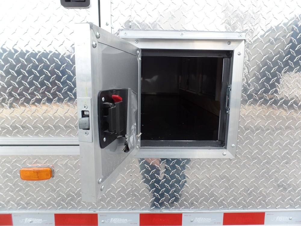 Enclosed Trailer 8.5 X 36 Indigo Blue Gooseneck Motorcycle Hauler Storage - Image 7