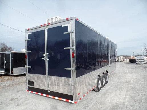 Enclosed Trailer 8.5 X 36 Indigo Blue Gooseneck Motorcycle Hauler Storage - Image 11