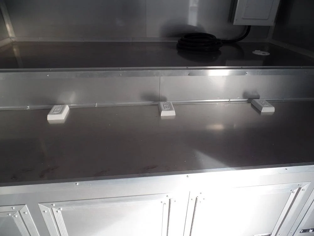 Enclosed Trailer 8.5 X 36 Indigo Blue Gooseneck Motorcycle Hauler Storage - Image 17